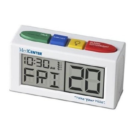 Alimed Talking Alarm Clock 1-3/4 X 2-3/4 X 5 Inch Backlit Display Battery Powered - Each - 2970008818-EA