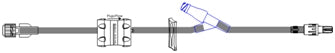 ICU Medical IV Extension Set Needle-Free Port 19 Inch Tubing Without Filter - Case of 50 - B98034-CS