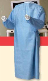 Cardinal Non-Reinforced Surgical Gown with Towel Astound® 3X-Large / X-Long Blue Sterile AAMI Level 3 Disposable - Case of 20 - 95995-CS