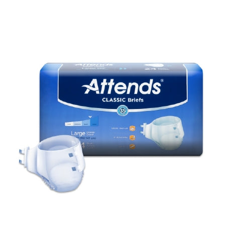 Attends Healthcare Products Unisex Adult Incontinence Brief Attends® Classic Large Disposable Heavy Absorbency - Bag of 1 - BRB3096-BG