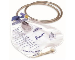 Dynarex Urinary Drain Bag Advantage Anti-Reflux Valve Sterile Fluid Path 2000 mL - Case of 20 - 4270-CS