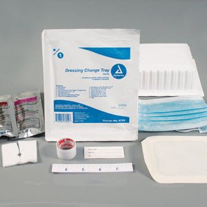 Dynarex Dressing Change Tray - Case of 20 - 4705-CS