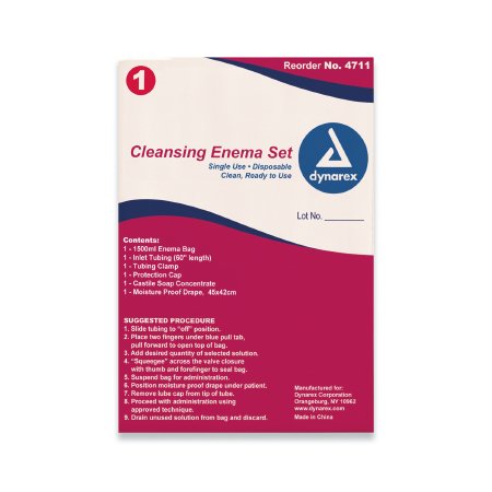 Dynarex Enema Kit Dynarex - Case of 50 - 4711-CS