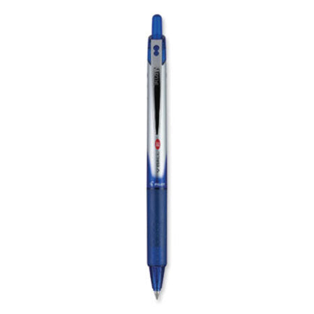Pilot® VBall RT Liquid Ink Roller Ball Pen, Retractable, Fine 0.7 mm, Blue Ink, Blue/White Barrel - DZ/1 - PIL-26207-DZ