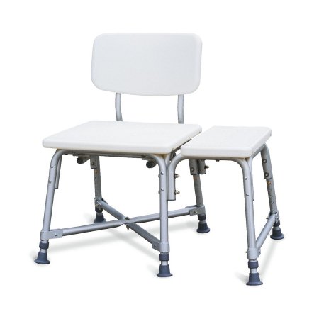 Medline Guardian™ Bariatric Bath Transfer Bench Without Arms 16 to 20 Inch Seat Height 550 lbs. Weight Capacity - Case of 1 - MDS86952XW-CS