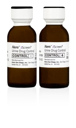 Abbott Rapid Dx North America LLC Urine Chemistry Control Kit iScreen™ Drug Screen Positive Level / Negative Level 2 X 20 mL - Each - 88005-EA