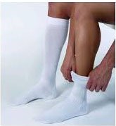 BSN Medical Compression Socks JOBST® ActiveWear Knee High Large Cool White Closed Toe - Pair - 110491-PR