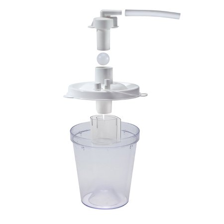 Drive Medical Suction Canister Kit Vacu-Aide® QSU 800 mL Float Valve Shut-Off Lid - Case of 48 - 7305D-632-CS