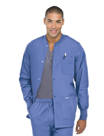 Landau Uniforms Warm-Up Jacket Ceil Blue Medium Hip Length Reusable ...