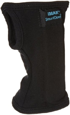 Brownmed Wrist Splint IMAK® RSI SmartGlove® Cotton / ergoBeads® Left or Right Hand Black Small - Each - A20125-EA