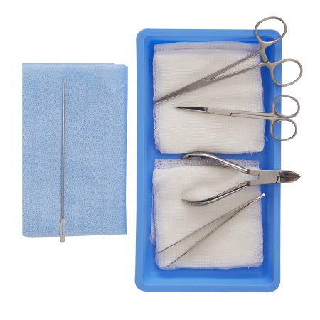 BR Surgical Toe Nail Removal Tray BR Surgical - Each - BR980-74000-EA