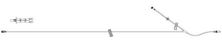 ICU Medical IV Extension Set LifeCare PCA™ Mini Bore 86 Inch Tubing Without Filter NonSterile - Case of 50 - 1427928-CS