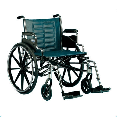Invacare Wheelchair Tracer® IV Dual Axle Desk Length Arm Midnight Blue Upholstery 20 Inch Seat Width Adult 350 lbs. Weight Capacity - Each - T420RDAP-EA
