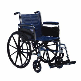 Invacare Wheelchair Tracer® EX2 Dual Axle Full Length Arm Midnight Blue Upholstery 16 Inch Seat Width Adult 250 lbs. Weight Capacity - Each - TREX26RFP-EA