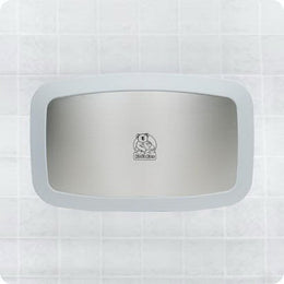 Koala Baby Changing Station Koala Bear Kare® Polypropylene Cabinet / Stainless Steel Veneer Panel Gray Horizontal Wall Mount - Each - KB200-01SS-EA