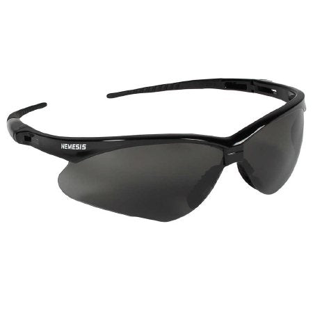 Kimberly Clark Safety Glasses Jackson Safety® Nemesis Anti-fog Coating Smoke Tint Polycarbonate Lens Black Frame Over Ear One Size Fits Most - Case of 12 - 22475-CS