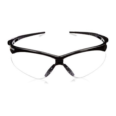 Kimberly Clark Safety Glasses Jackson Safety® Nemesis Wraparound Clear Tint Polycarbonate Lens Black Frame Over Ear One Size Fits Most - Each - 25676-EA