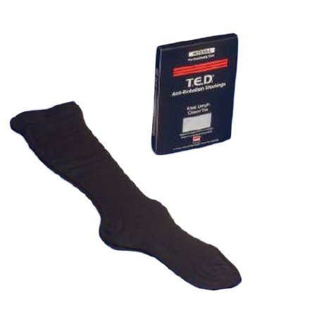 Cardinal Anti-embolism Stocking T.E.D.™ Knee High Small Black Closed Toe - Case of 12 - 4434-CS