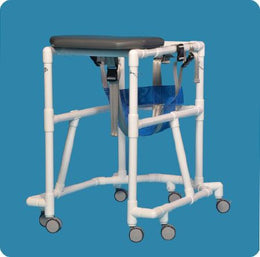 IPU Walker Adjustable Height Combo PVC Frame 300 lbs. Weight Capacity 37-1/2 to 44-1/2 Inch Height - Each - CW88-EA