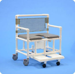 IPU Commode / Shower Chair ipu® PVC Frame Mesh Backrest 700 lbs. Weight Capacity - Each - VL OF20 P 700FR-EA