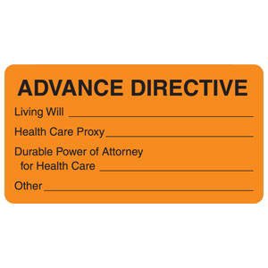 Tabbies Pre-Printed Label Advisory Label Fluorescent Orange Patient Information Label Patient Information 1-3/4 X 3-1/4 Inch - Roll of 1 - MAP3500-RL
