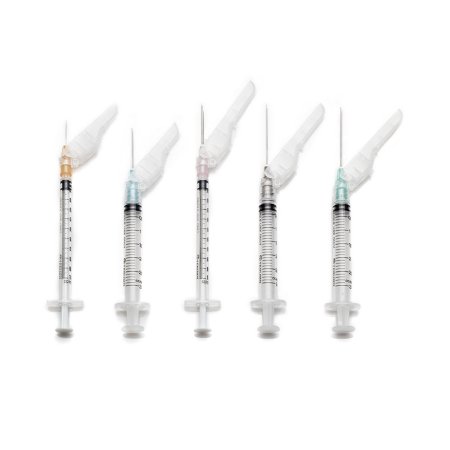 Terumo Medical Safety Hypodermic Syringe with Needle SurGuard® 3 mL 1 Inch 21 Gauge Hinged Safety Needle Ultra Thin Wall - Case of 400 - SG303L2125-CS