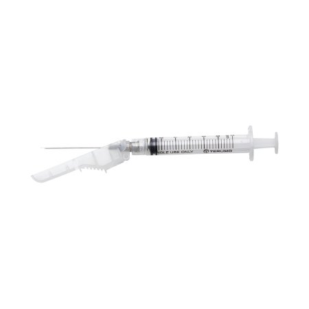 Terumo Medical Safety Hypodermic Syringe with Needle SurGuard® 3 mL 1-1/2 Inch 22 Gauge Hinged Safety Needle Ultra Thin Wall - Case of 400 - SG3-03L2238-CS