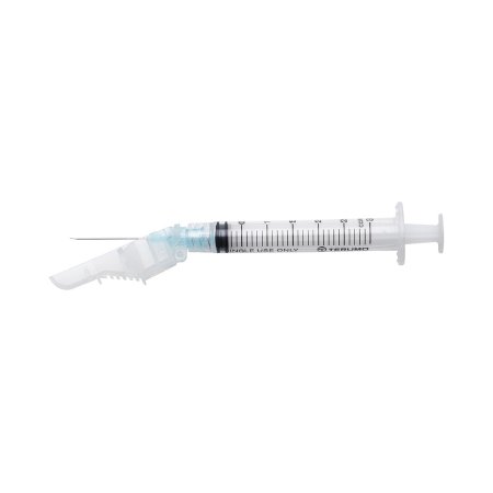 Terumo Medical Safety Hypodermic Syringe with Needle SurGuard® 3 mL 1 Inch 23 Gauge Hinged Safety Needle Ultra Thin Wall - Case of 400 - SG3-03L2325-CS