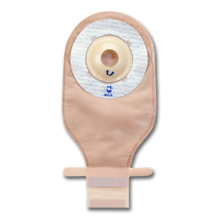 Marlen Manufacturing Ileostomy / Colostomy Pouch UltraLite™ One-Piece System 9 Inch Length Drainable Deep Convex, Pre-Cut - Box of 10 - 51638-BX
