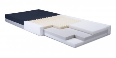 Graham-Field Bed Mattress With Side Bolster Lumex® Select Comfort 400 Series Pressure Redistribution Type 42 X 80 X 7 Inch - Each - C400B-4280-EA
