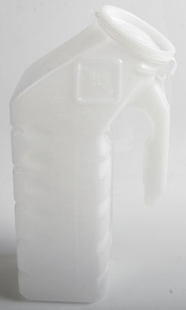 Medline Male Urinal Supreme Mini 32 oz. / 946 mL With Closure Single Patient Use - Case of 12 - DYND80234-CS