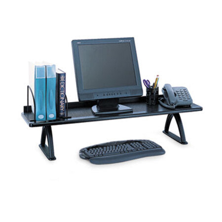 Safco® Value Mate Desk Riser, 100 lb Capacity, 42 x 12.25 x 8.25, Black - Each - SAF-3603BL-EA