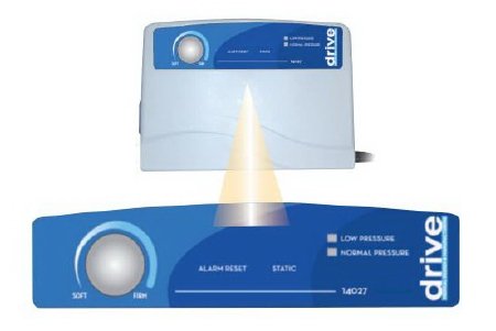 Drive Medical Mattress Pump 3.5 X 8 X 11 Inch, 120 VAC, 60 Hz, 30 to 80 mmHg Inner Mattress Pressure, 8 LPM Air Volume, 10 minutes Cycle Time, 15 Foot Power Cord Length - Each - 14027P-EA
