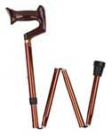Apex-Carex Healthcare Folding Cane Carex® York Aluminum 33 to 37 Inch Height Bronze - Case of 6 - FGA74600 0000-CS