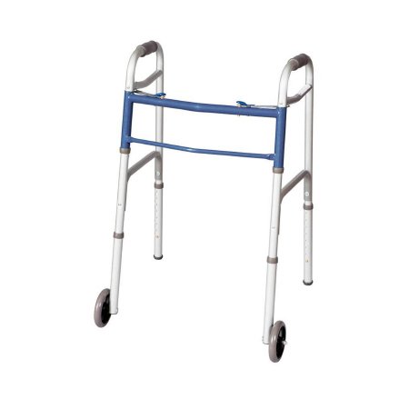Apex-Carex Healthcare Dual Release Folding Walker Adjustable Height Carex® Classics Aluminum Frame 300 lbs. Weight Capacity 31-3/4 to 37-3/4 Inch Height - Each - FGA87977 0000-EA
