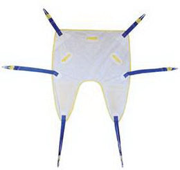 Alimed Single Patient Split Leg Sling Without Head Support Large 200 to 400 lbs. Weight Capacity - Case of 10 - 70131-CS