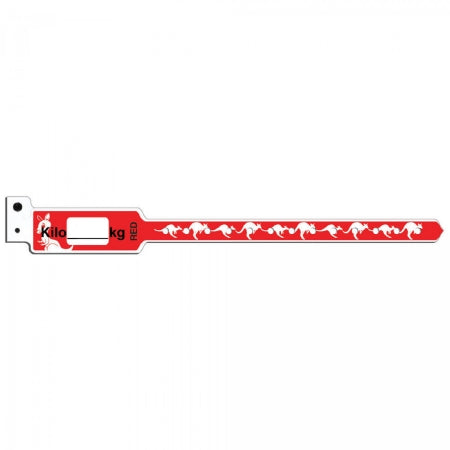 Precision Dynamics Identification Wristband KangaBand® Write On Band Permanent Snap Kilo (kg) - Box of 250 - KG470SRD-11-PDJ-BX