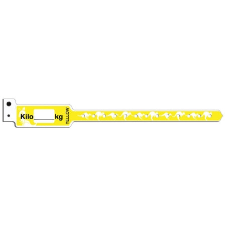 Precision Dynamics Identification Wristband KangaBand® Write On Band Permanent Snap Kilo (kg) - Box of 250 - KG470SYL-11-PDJ-BX