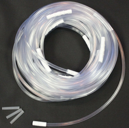 McKesson Suction Connector Tubing McKesson 100 Foot Length 0.25 Inch I.D. NonSterile Female / Male Connector Clear Ribbed OT Surface NonConductive PVC - Box of 1 - 16-N6100-BX