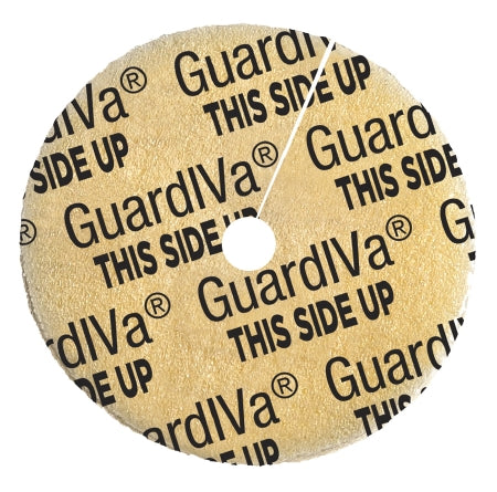 BD Antimicrobial Hemostatic Dressing Disc GuardIVa® CHG (Chlorhexidine Glutonate) / Sponge 1 Inch Disk with 4.0 mm Hole Diameter Sterile - Case of 100 - FP-23-AD008-CS