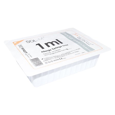 Sol-Millennium Medical Standard Allergy Tray Sol-M™ 1 mL 1/2 Inch 27 Gauge NonSafety Regular Wall - Case of 1000 - 181027T-CS