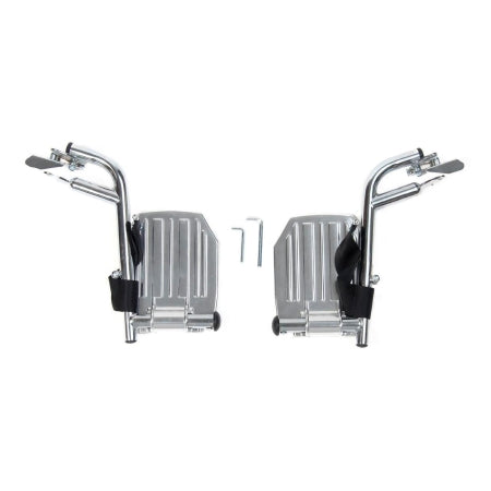 Medline Wheelchair Footrest For Wheelchair - Pair - WCA806965HEMI-PR