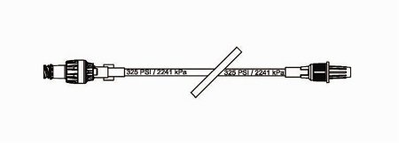Baxter IV Extension Set Baxter® Needle-Free Port Micro Bore 8-1/2 Inch Tubing Without Filter Sterile - Each - 7N8300-EA