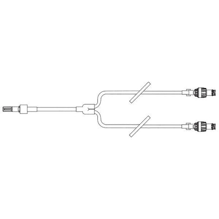 Baxter IV Extension Set Baxter® Needle-Free Port Micro Bore 5-7/10 Inch Tubing Without Filter Sterile - Case of 200 - 7N8371-CS