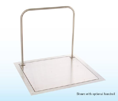 SR Instruments Floor Scale with Handrail SR®Scales Rotating Display 1000 lbs / 454 kg Silver AC Power - Each - SR463IR-EA