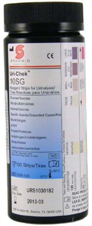 Stanbio Laboratory Reagent Test Strip Uri-Chek™ For UriiTrak 120 100 per Bottle - Box of 1 - 1280-100-BX
