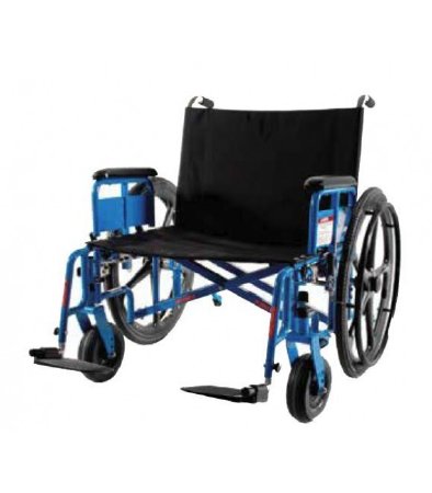Graham-Field MRI Non-Magnetic Bariatric Wheelchair Gendron™ Dual Axle Full Length Arm Swing-Away Footrest Black Upholstery 26 Inch Seat Width Adult 650 lbs. Weight Capacity - Each - 4650MR-EA