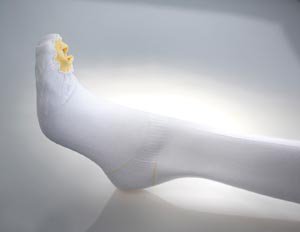 Alba Healthcare Anti-embolism Stocking UltraCARE® Knee High 3X-Large White Inspection Toe - Pair - 853-06-PR
