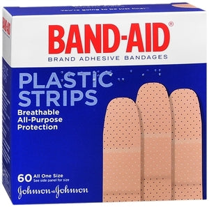 Johnson & Johnson Consumer Adhesive Strip Band-Aid® 1 X 3 Inch Plastic Rectangle Tan Sterile - Case of 1440 - 10381370056352-CS