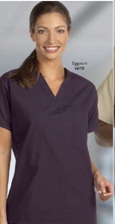 Fashion Seal Uniforms Scrub Shirt Small Teal 1 Pocket Short Set-In Sleeve Unisex - Each - 6695-S-EA